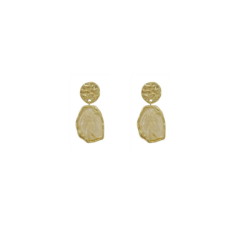 Profile Large Resin High-grade Special Interest Light Earrings