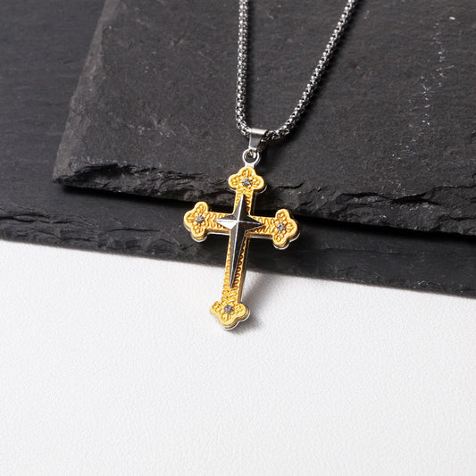 Women's & Men's Cross Personalized Hip Hop Fashion Long Necklaces