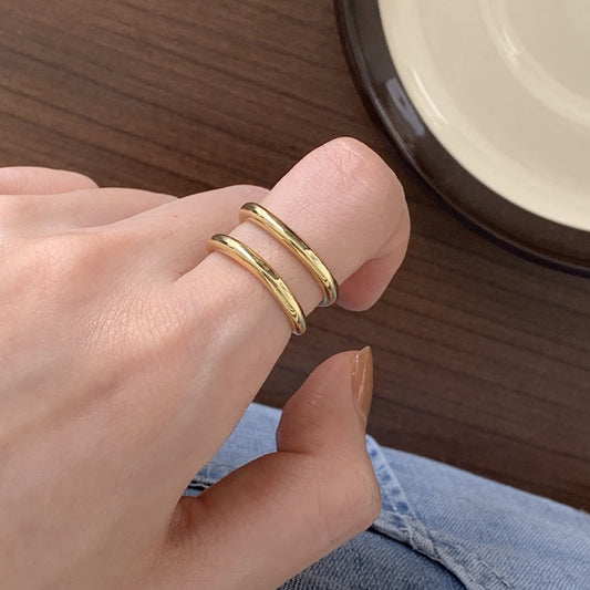 Wind Simple Glossy Fashionable Temperamental Style Rings