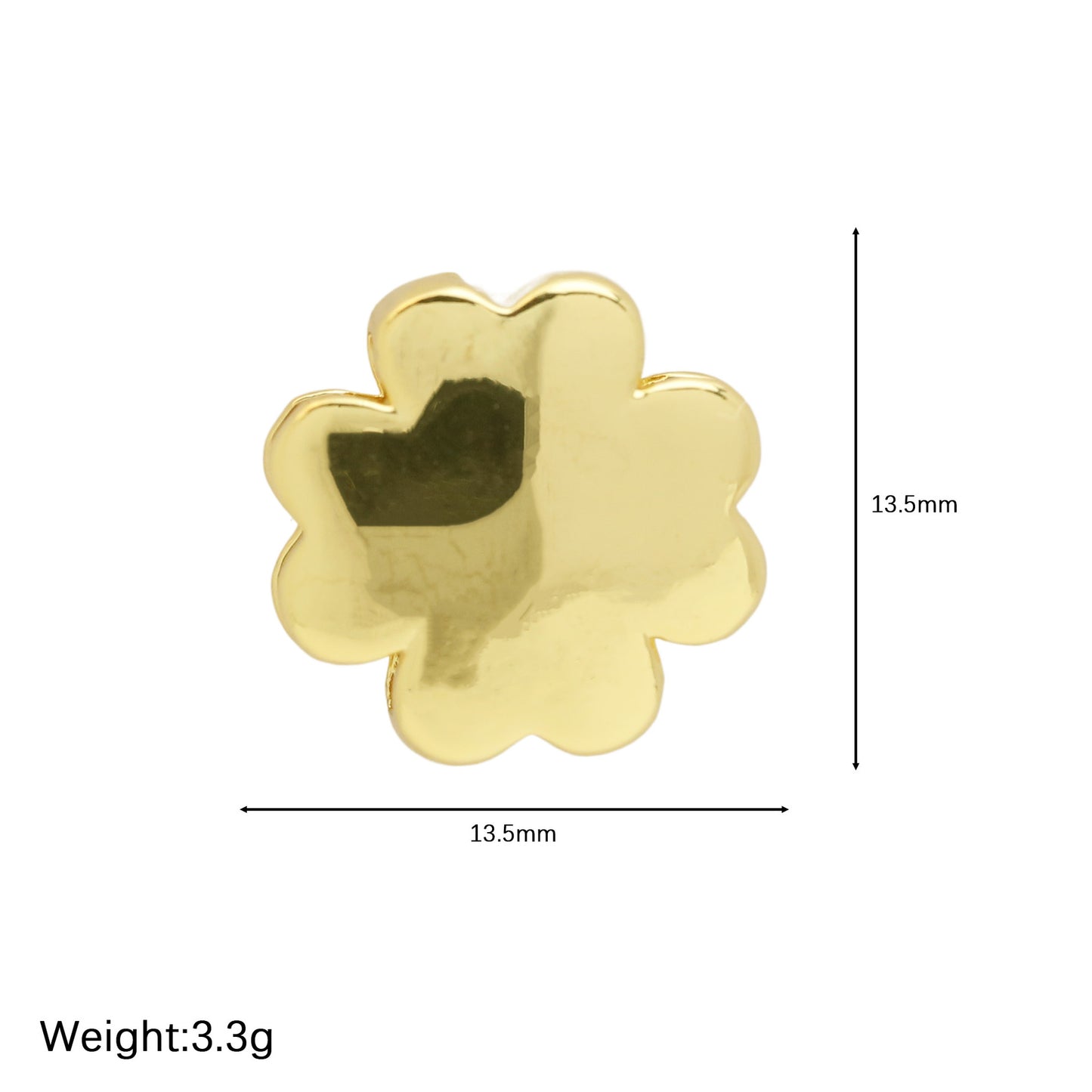 Golden Chubby Balloon Bubble Glossy Letter Bracelets