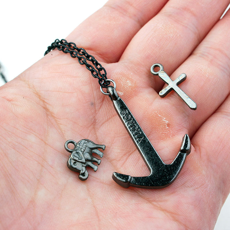 Overseas Gothic Witchcraft Cross Pagan Wizard Necklaces