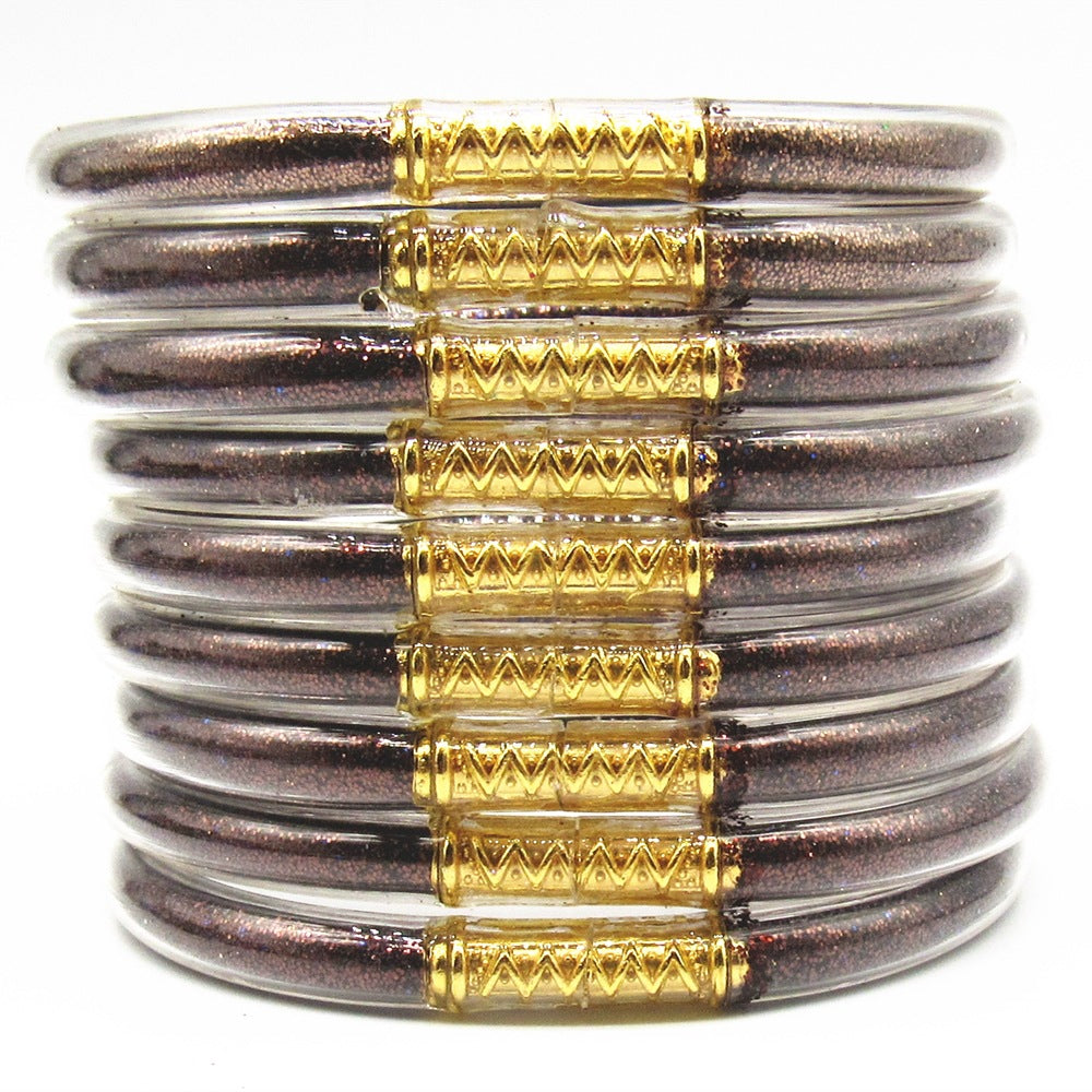 Women's Powder Combination Of Three Shiny Candy Color Bracelet