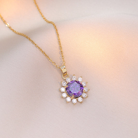 Women's Temperament Micro Rhinestone Style Clavicle Chain Necklaces