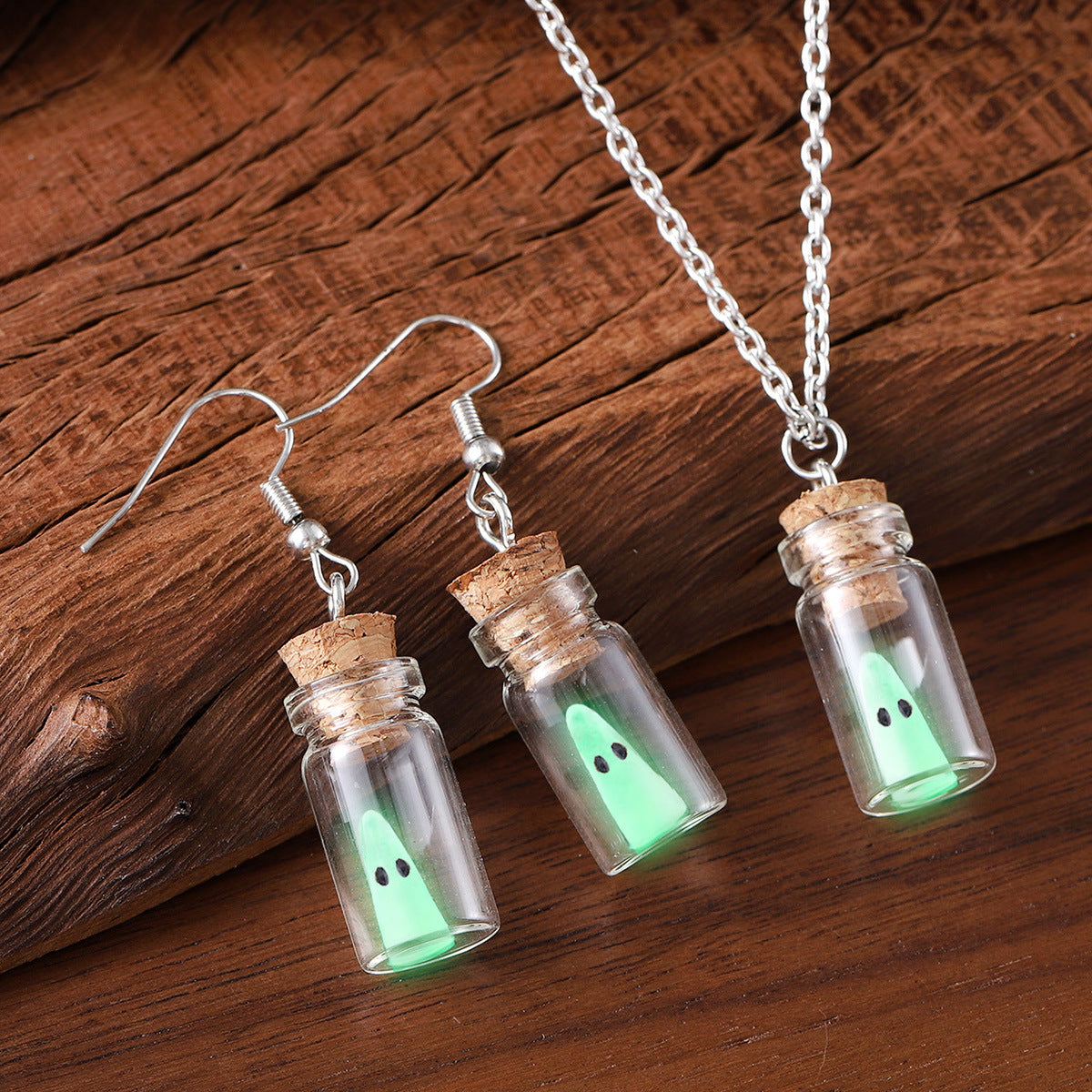 Women's Luminous Ghost Charm Small For Glowing Earrings