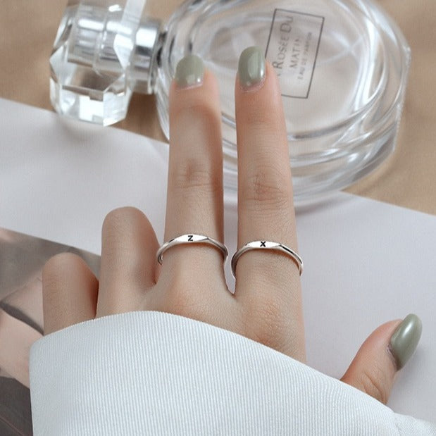 Female Couple Simple Index Finger Fashion Rings