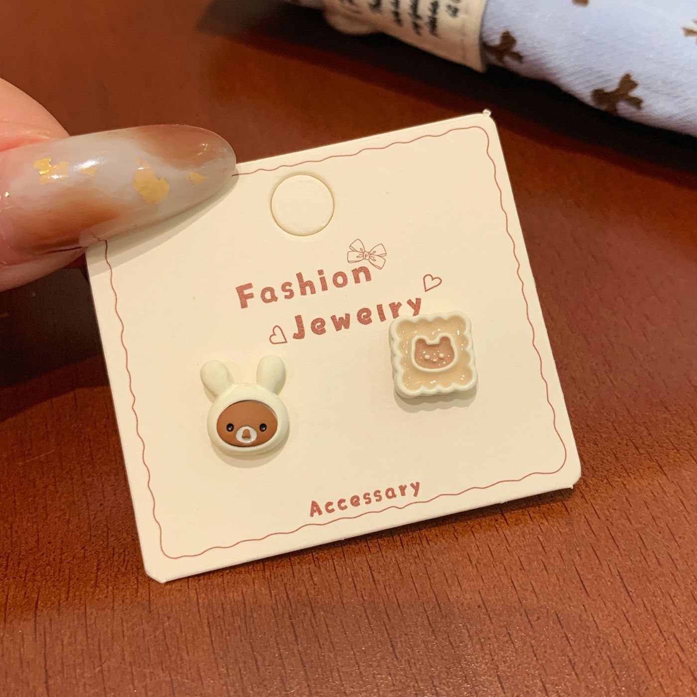 Colorful Fruit Cat Female Sier Needle Cartoon Cute Sweet Design Rings