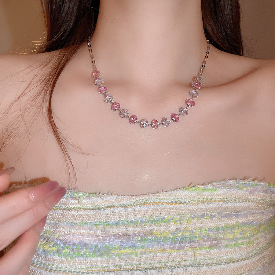 Drop Light Luxury Minority Clavicle Chain Palace Style Earrings