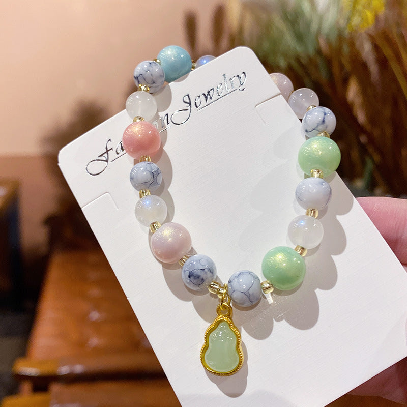 Women's High-grade Gourd Beaded Light Luxury Korean Style Girlfriends Bracelets
