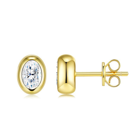 Simple Style Sterling Sier Niche High Earrings