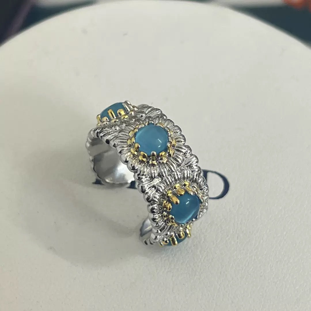 Gemstone Female Special Interest Light Luxury Ring