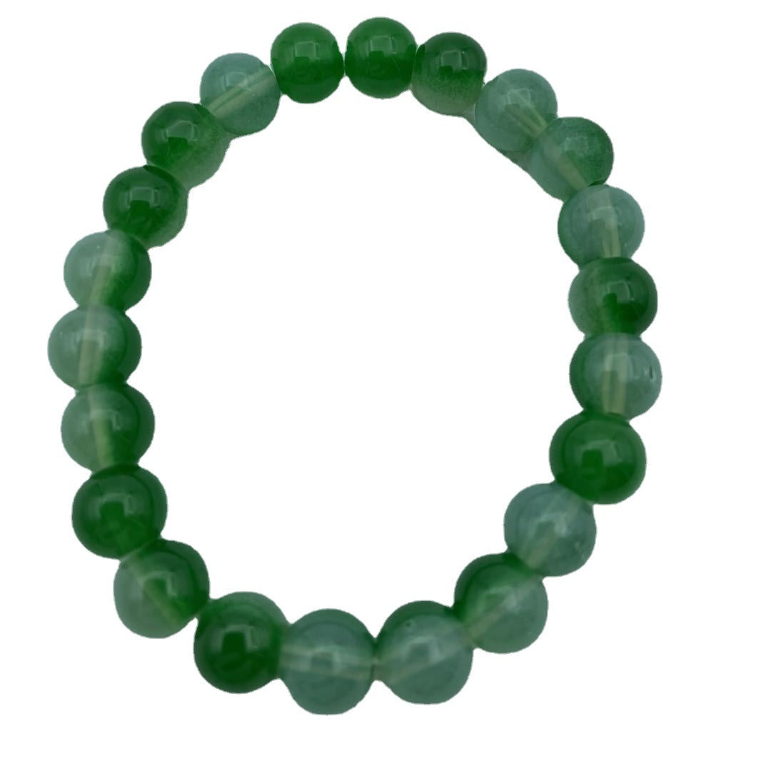 Fresh Imitation Jade Beads Glass Simple Bracelets