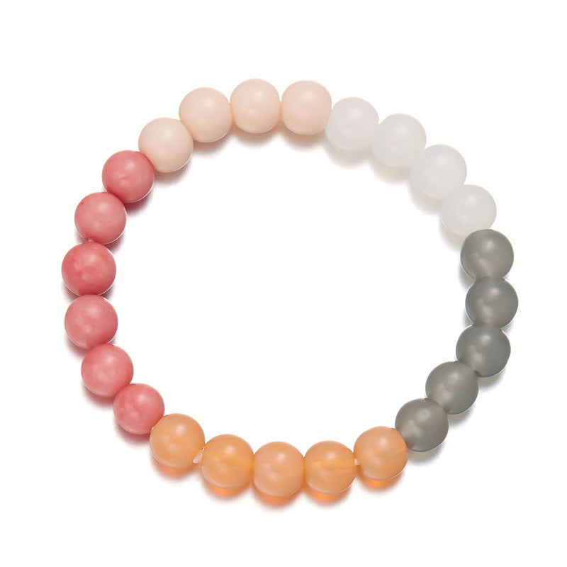 Natural Stone Fashionable Elastic Beaded Niche Bracelets