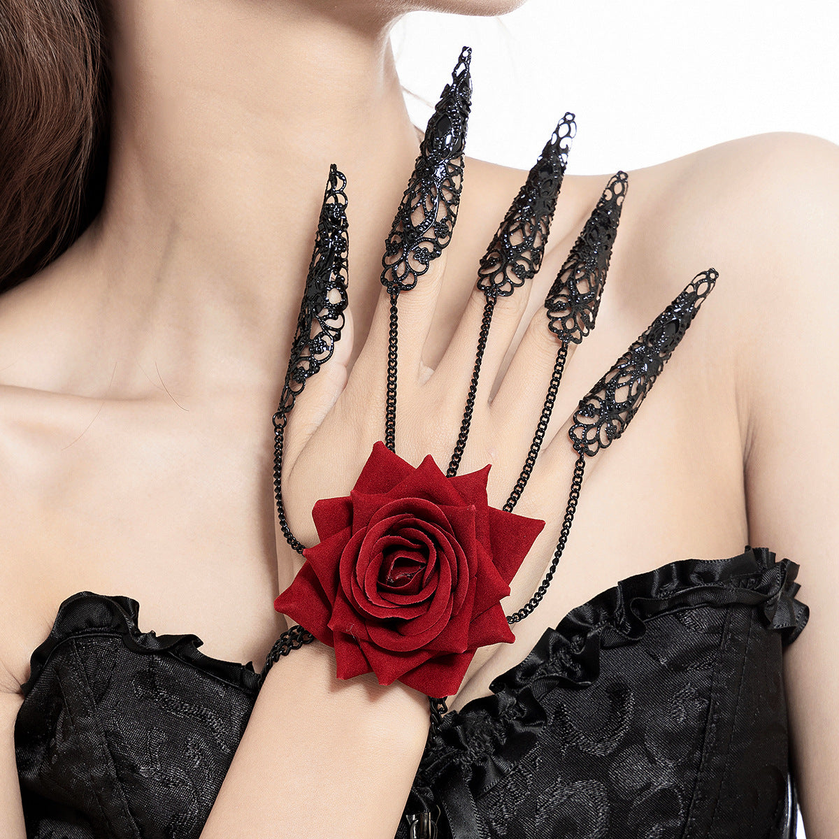 Pearl Personality Tassel Imitation Blood Drop Necklaces