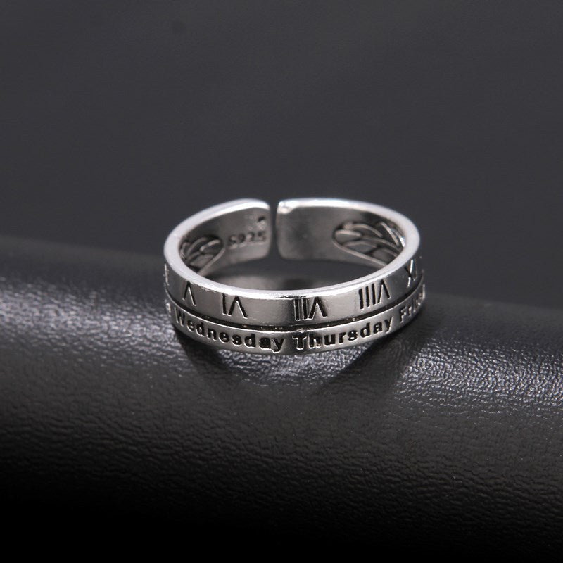 Women's & Men's Gate Cross Female Punk Trendy Open Rings