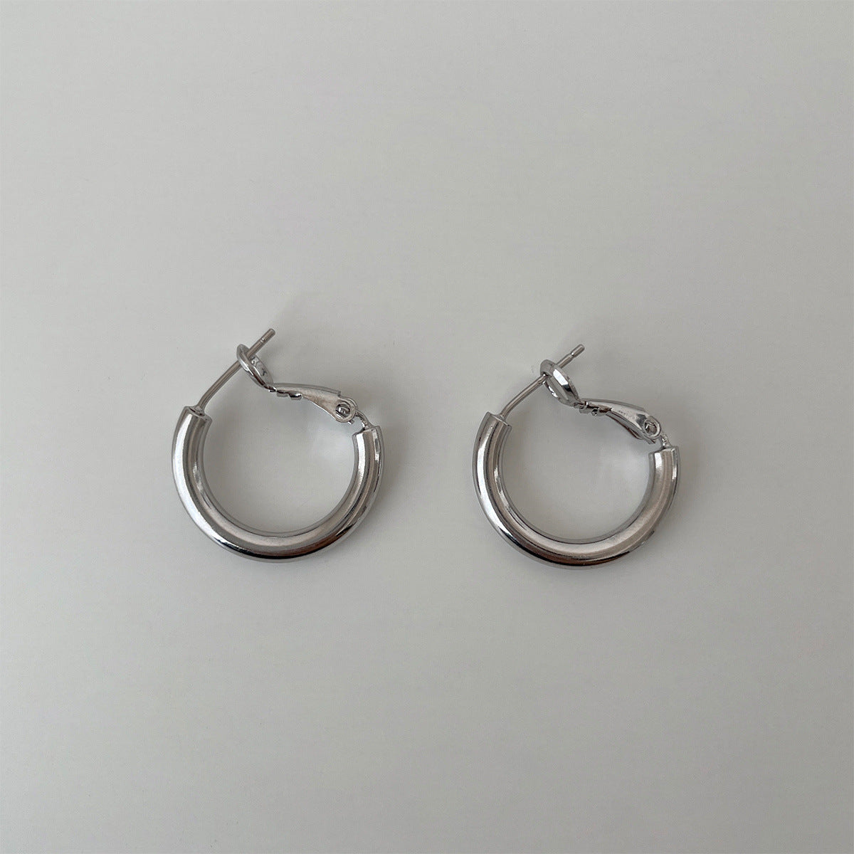 Sier Needle Simple Female Korean Style Earrings