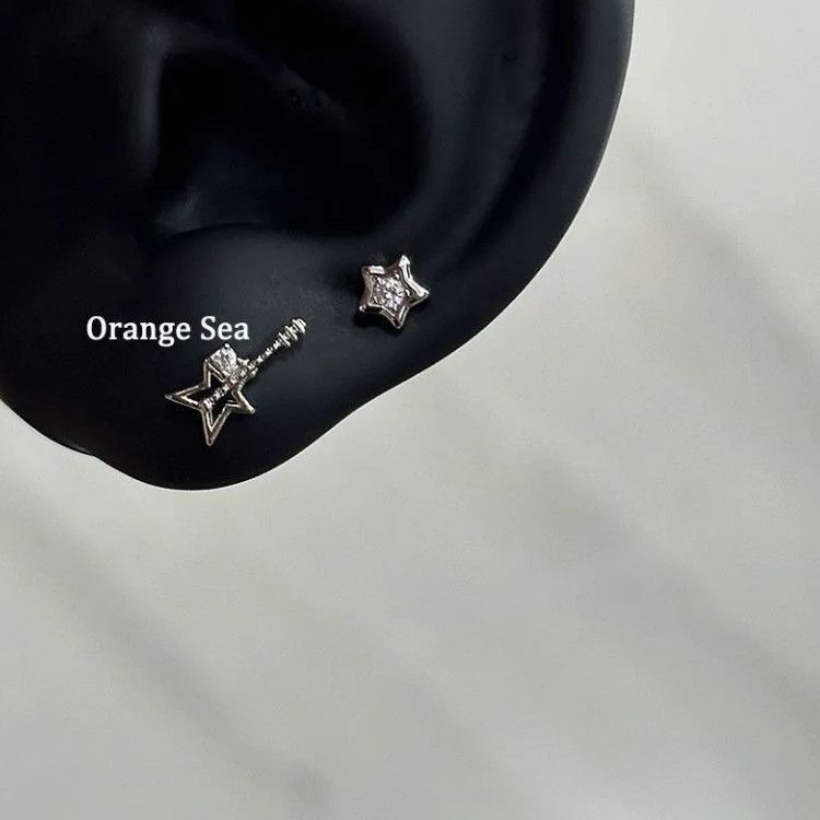 Rock Guitar Ear Bone Design Flat Exquisite Cochlear Sweet Cool Rings