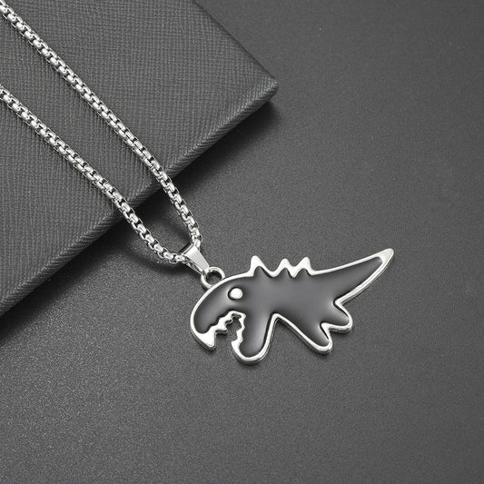 Women's & Men's Hip Hop Titanium Steel Cartoon Fashion Personalized Minority Necklaces