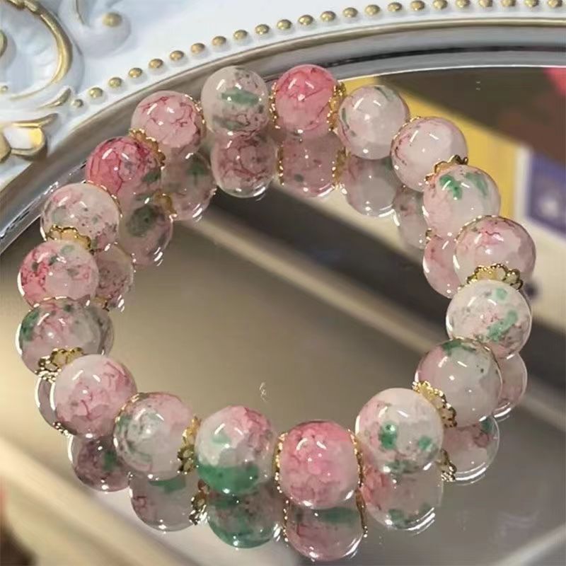 Cherry Blossom Glaze Female Design High-grade White Bracelets