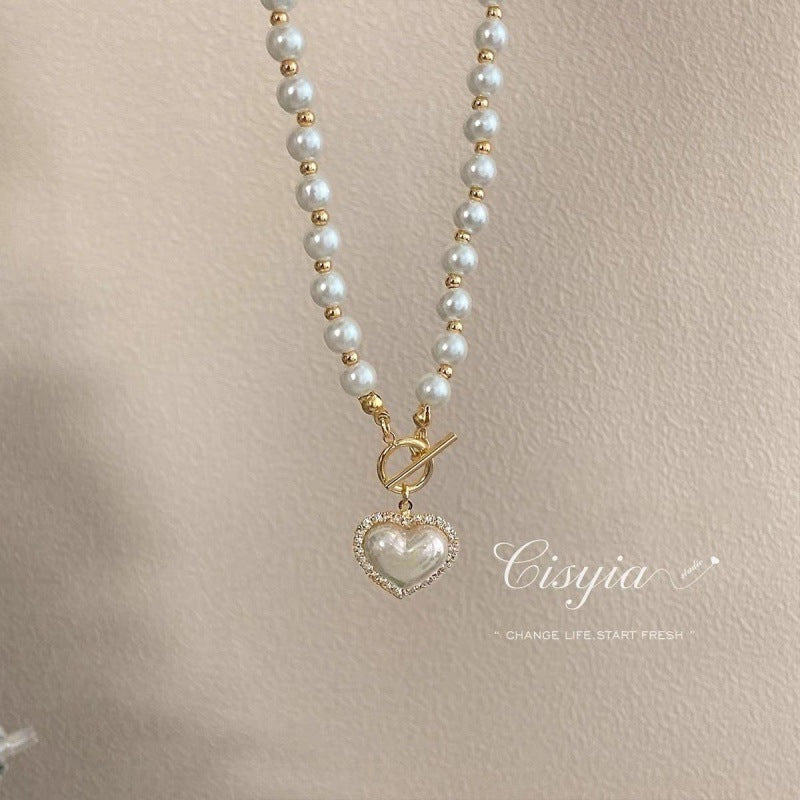 Female Summer Ornament Pearl High-grade Design Necklaces