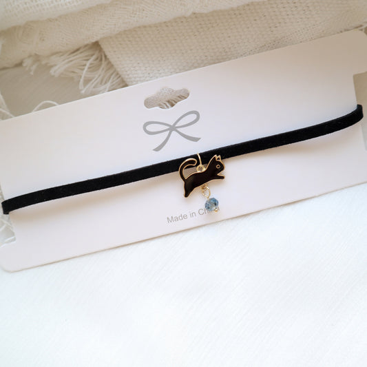 Jewelry Black Veet Neckband Necklet Cat Necklaces