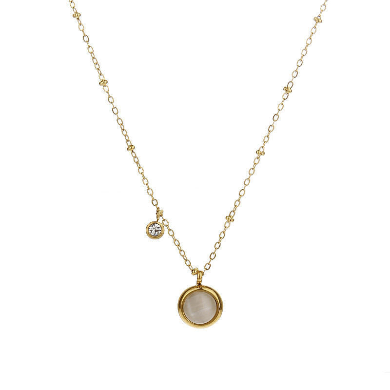 Women's Lucky Fashion Personality Affordable Luxury Niche Design Titanium Necklaces