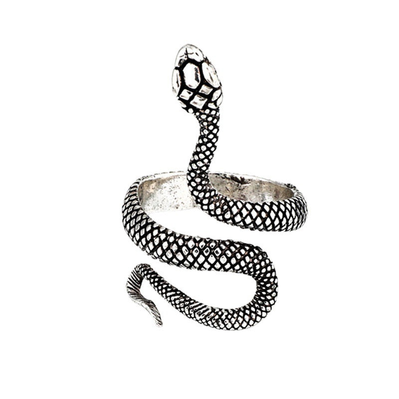Personalized Exaggerated Snake Retro Punk Hip Ring