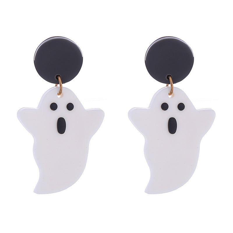 Cat Skull Funny High Profile Fashion Earrings