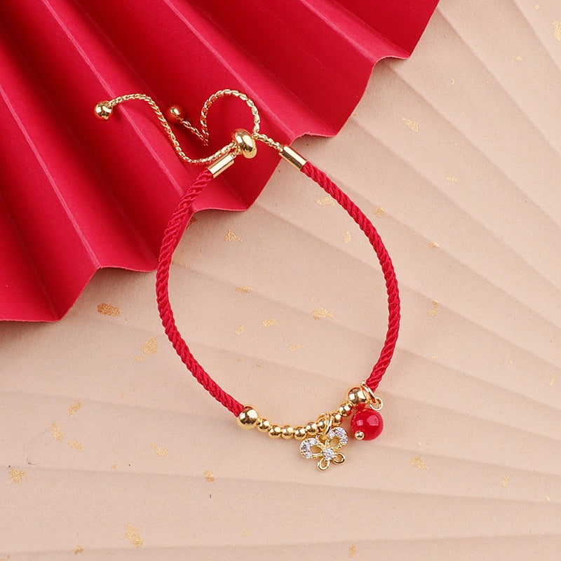 Dragon Life Red Rope Female Hand Bracelets