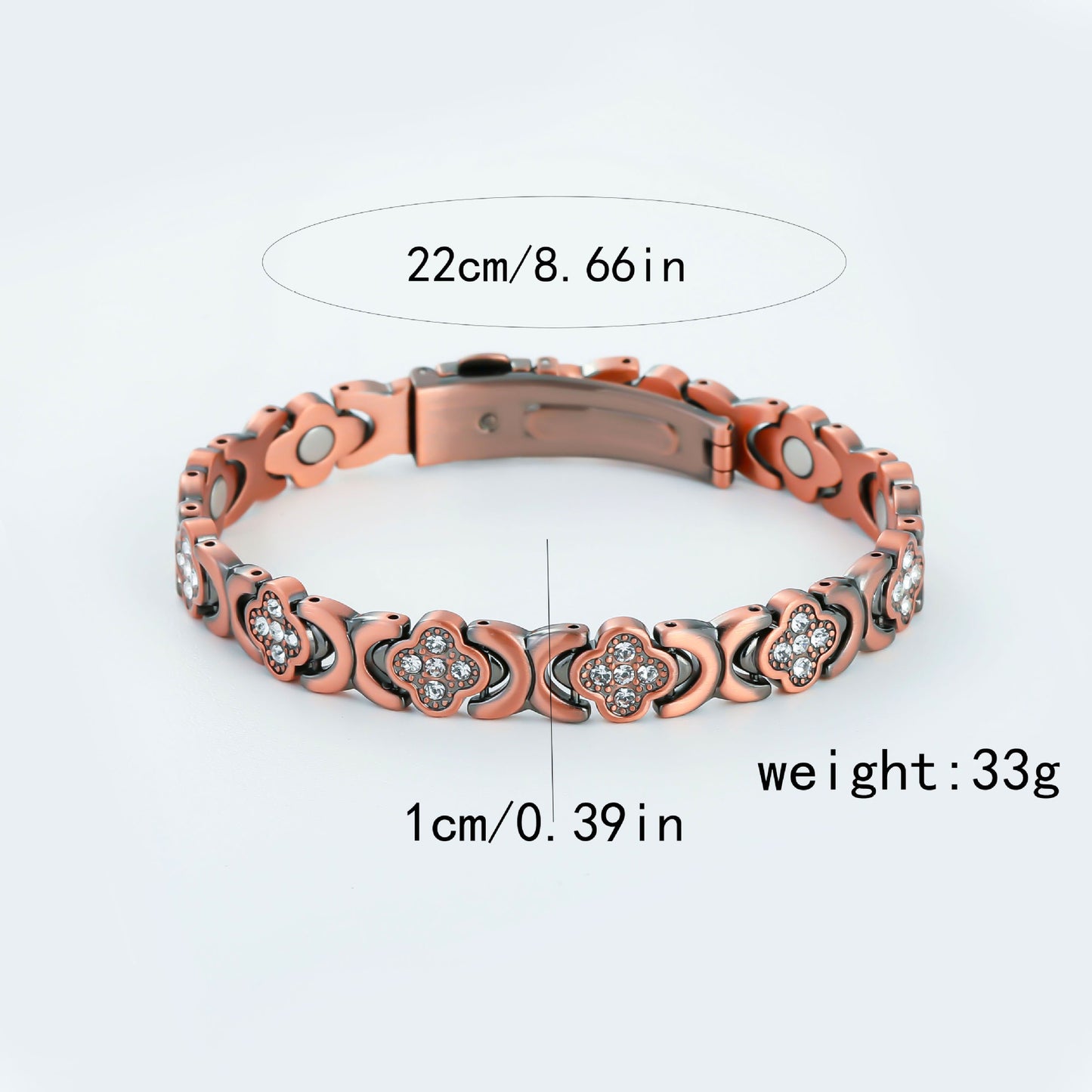 Pattern Watchband Buckle Three Rows Magnet Retro Bracelets