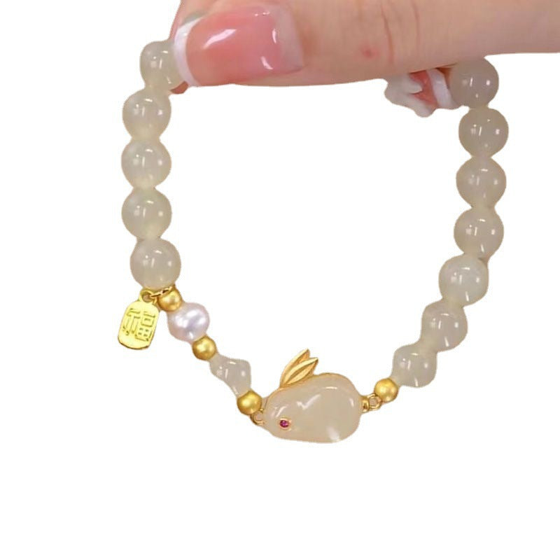 Bunny Red Jade Hare Female Lucky Bracelets