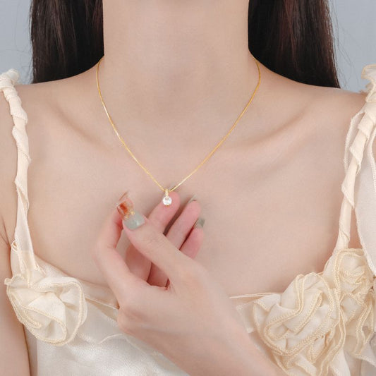 Women's Super Flash Single Drop Zircon Luxury Exquisite Necklaces