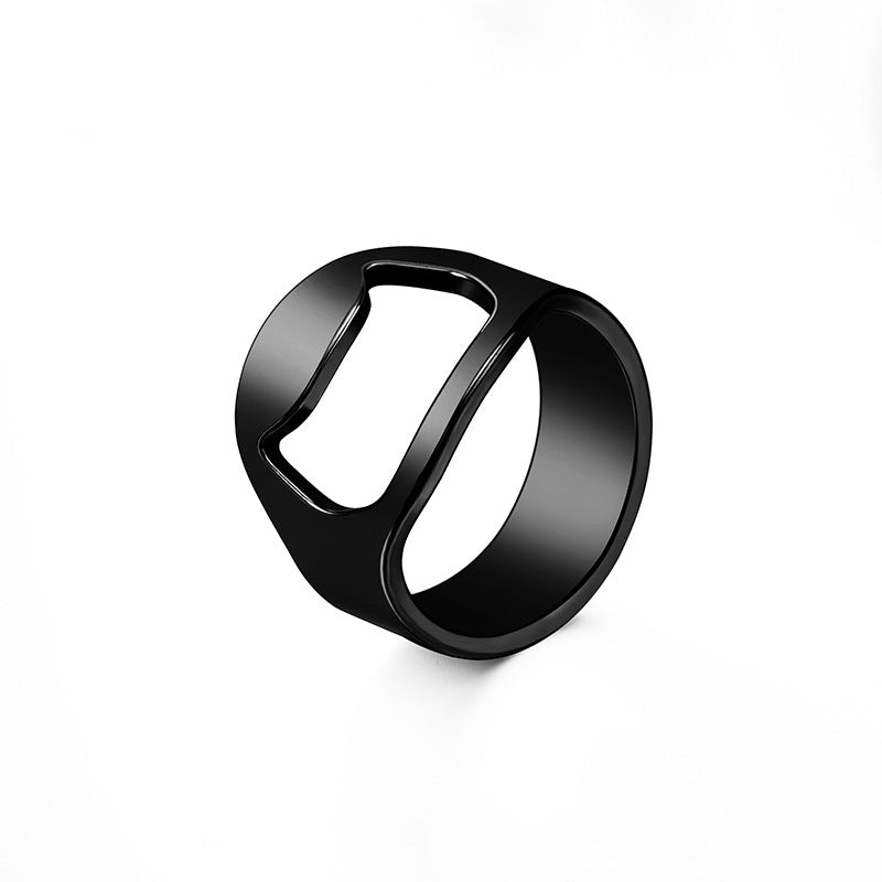 Steel Bottle Opener Screwdriver Lifting Device Creative Rings