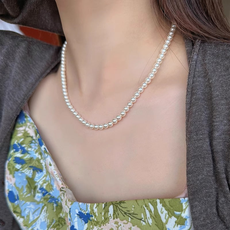 Sense Design Simple Adjustable Ball Clavicle Necklaces