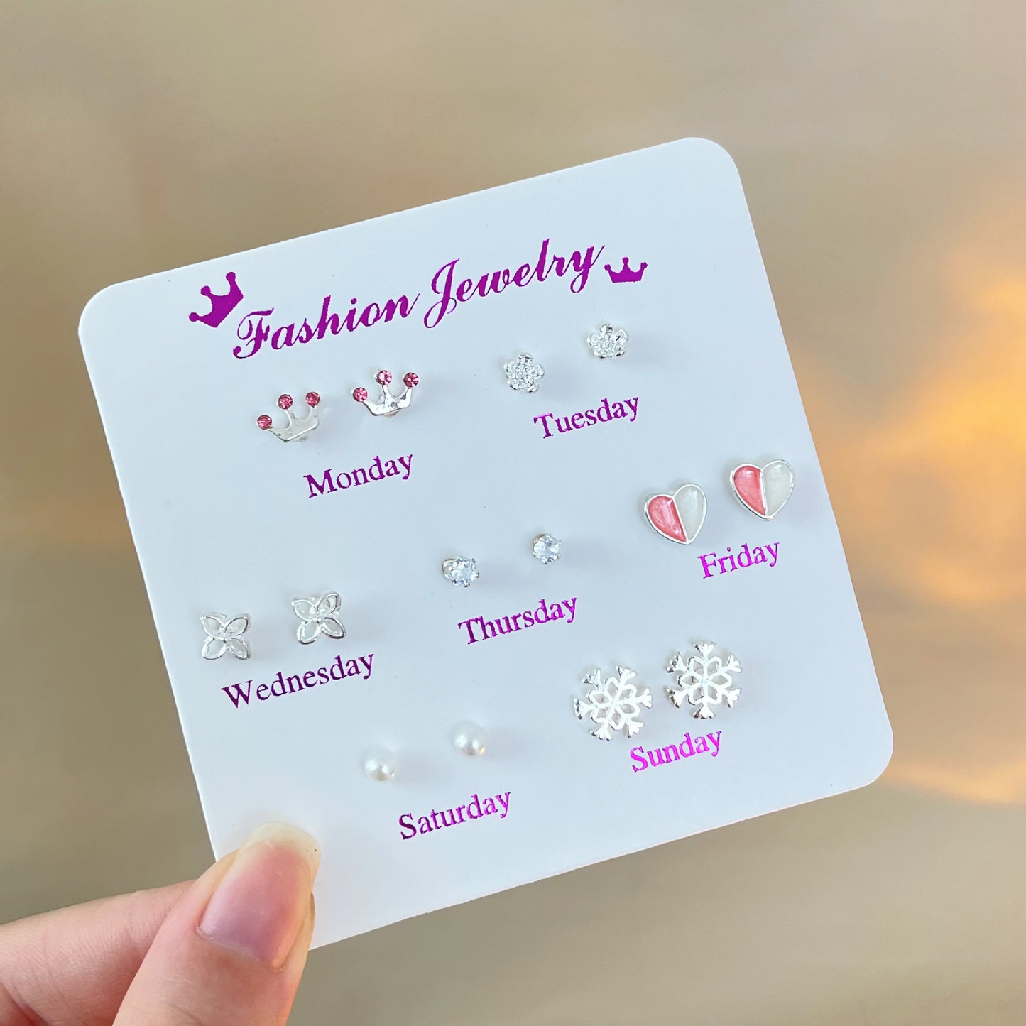 Female Korean Style Simple Compact Cute Earrings