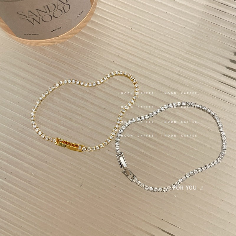 Simplicity Bright Zircon Thin Exquisite Starlight Bracelets