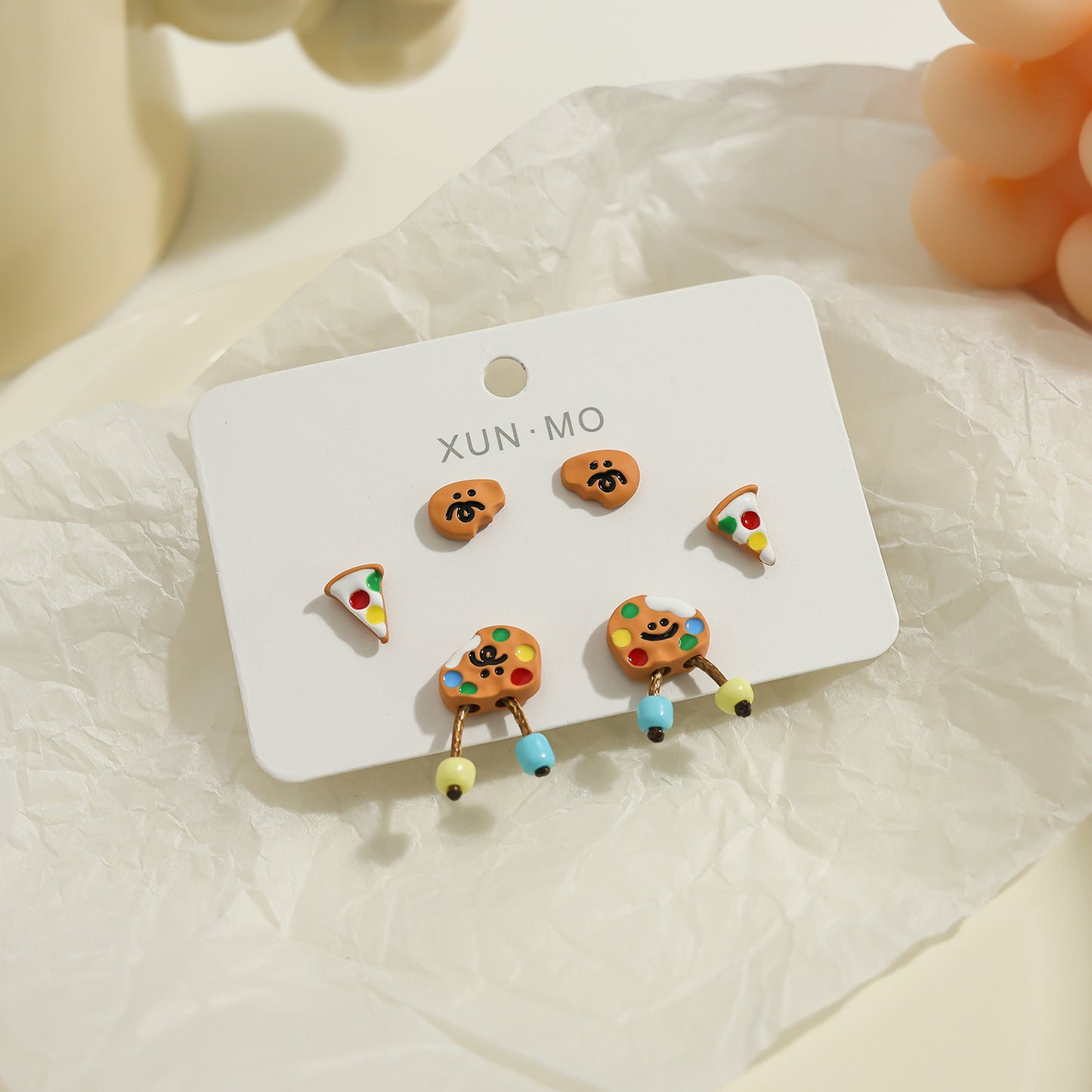 Children's Cute Sier Female Personality Small Animal Earrings