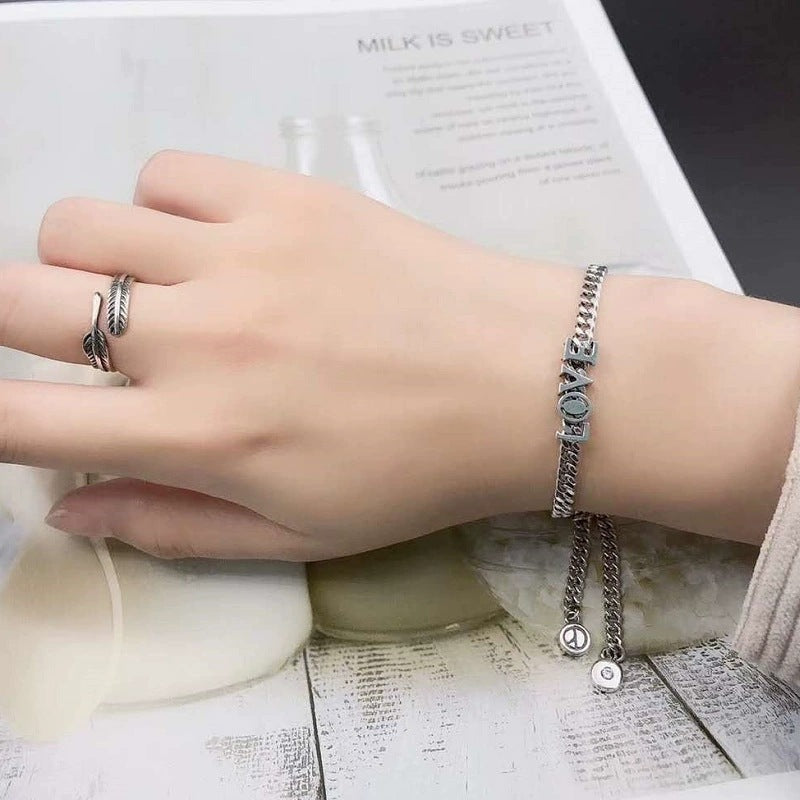 Women's & Men's Korean Style Vintage Vine Five-pointed Star Cross Bracelet