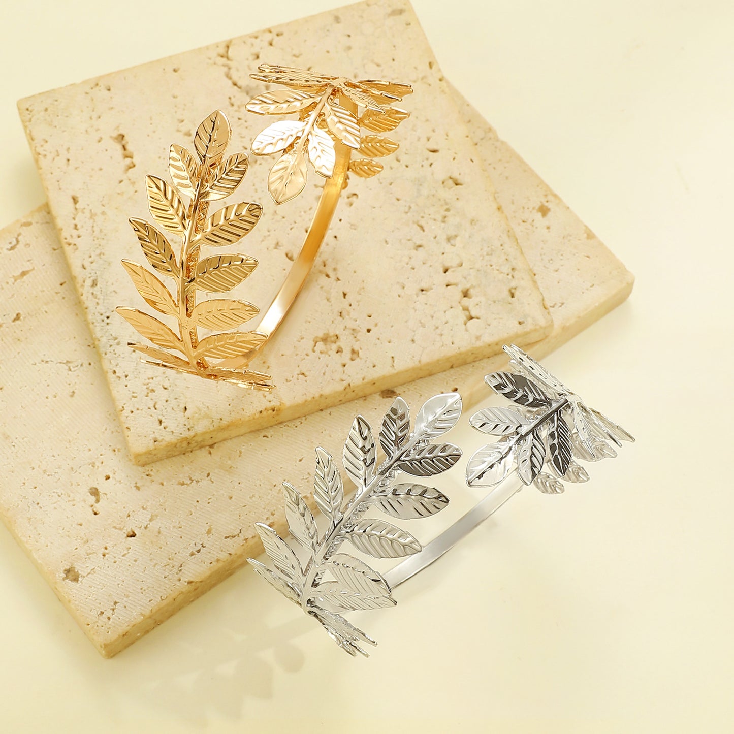 Personalized Leaf Female Creative Exaggerating Armband Bracelet