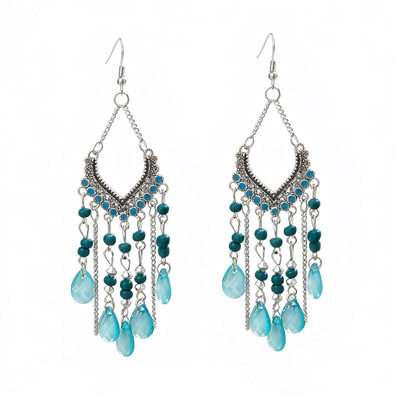Long Fringe Special Ins Slimming Face Earrings