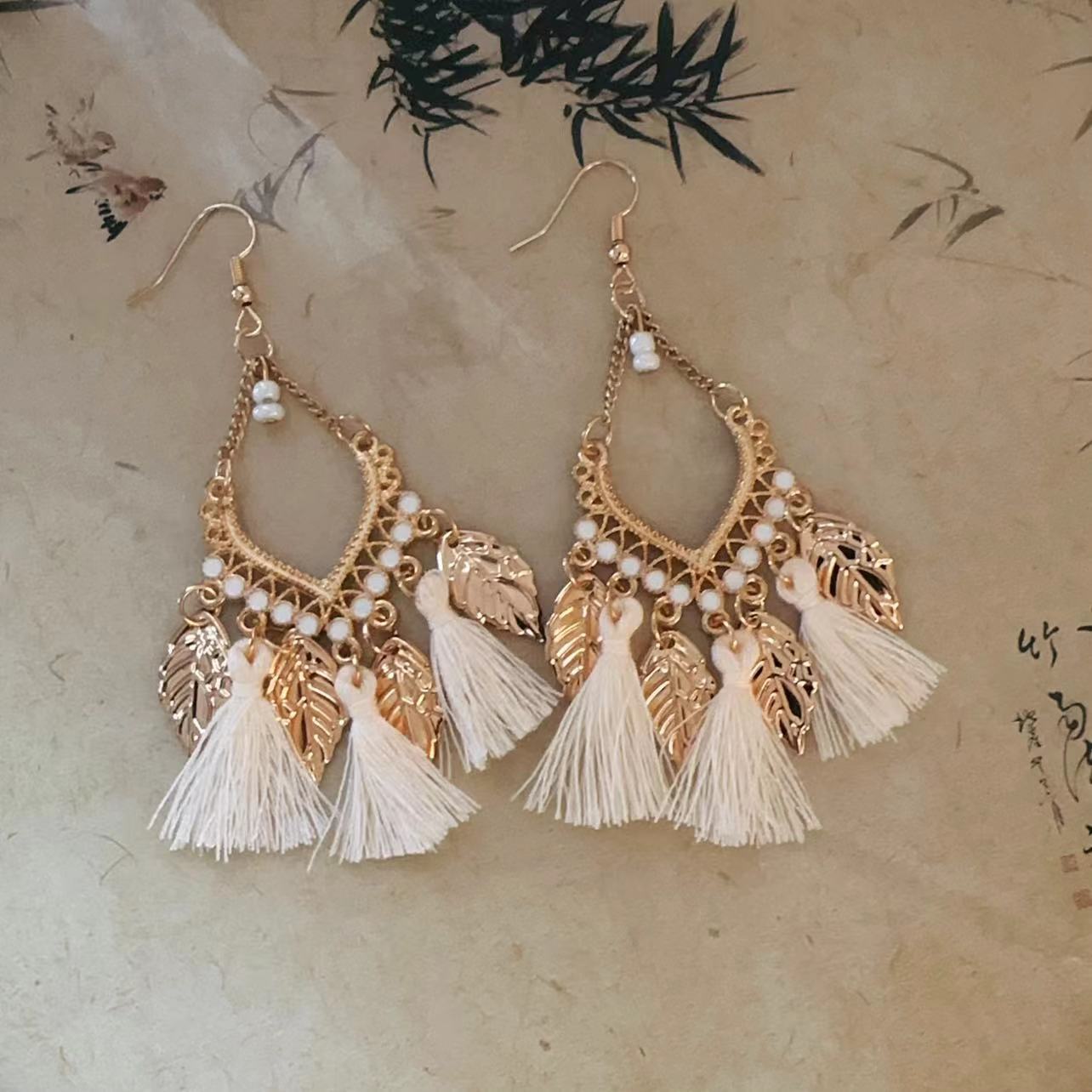 Tassel Niche Ethnic Style Ear Hook Temperament Earrings