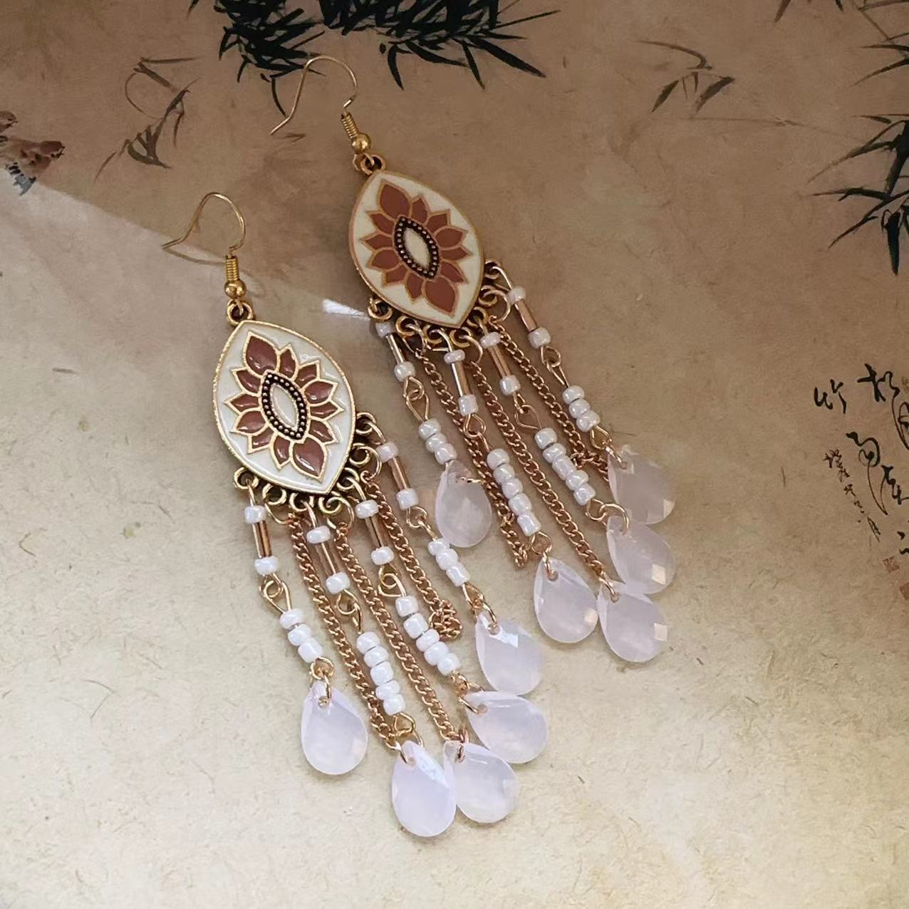 Tassel Niche Ethnic Style Ear Hook Temperament Earrings