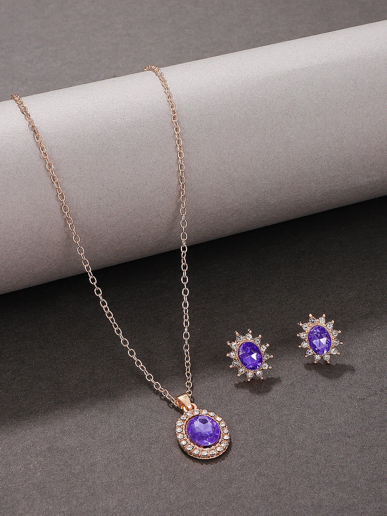 Temperament Water Drop Geometric Ear Personality Jewelry Set