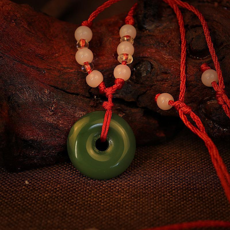 Red Rope Jade Personality Couple Imitation Pendants