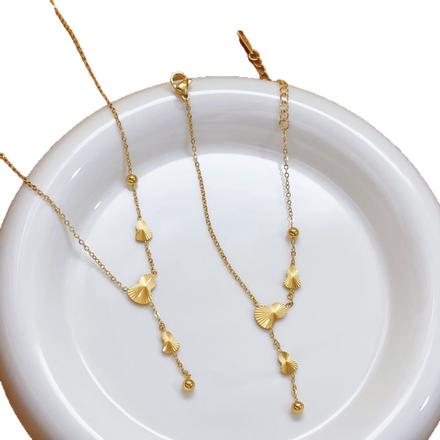 Women's Gold Tassel For Fashion Chinese Gourd Necklace