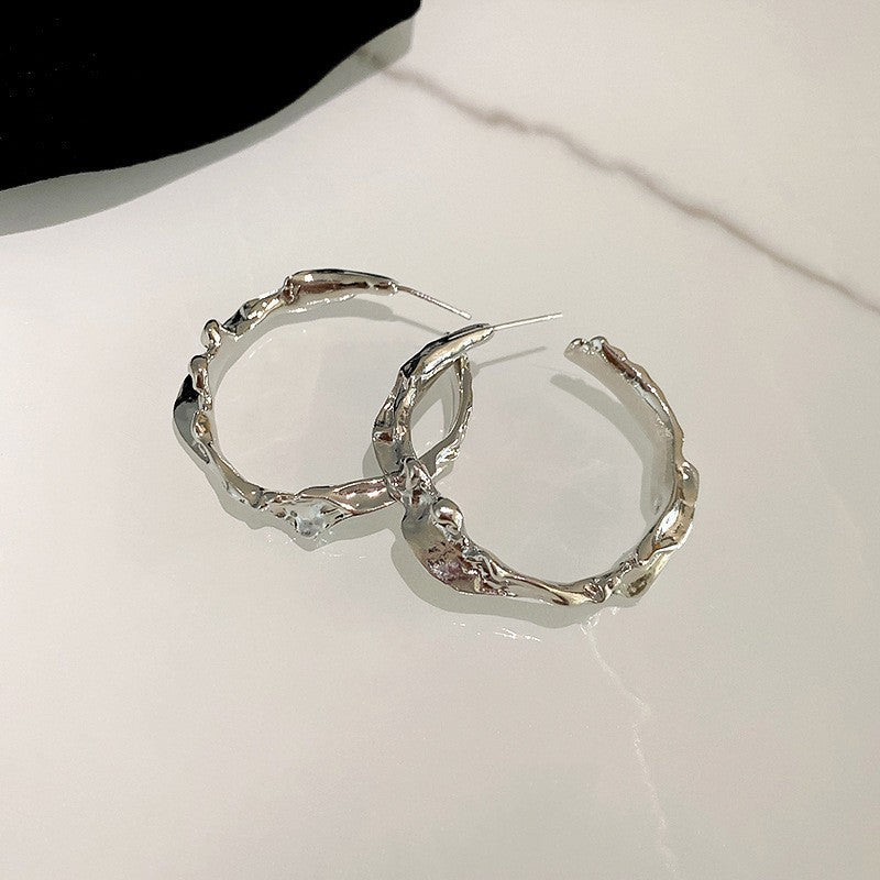 Women's Pigment Light Luxury High-grade Ear Niche Rings