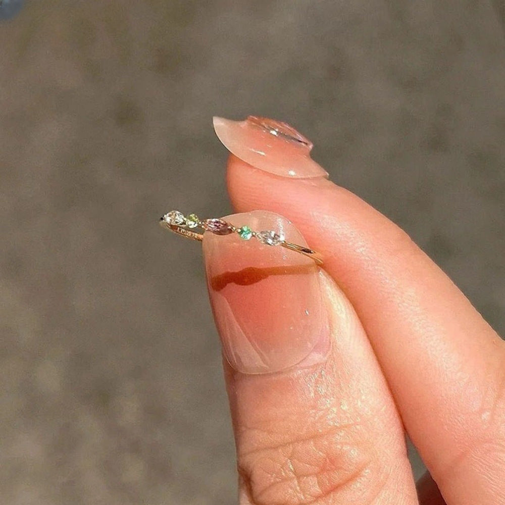 Thin Female Niche Design Sweet Exquisite Rings