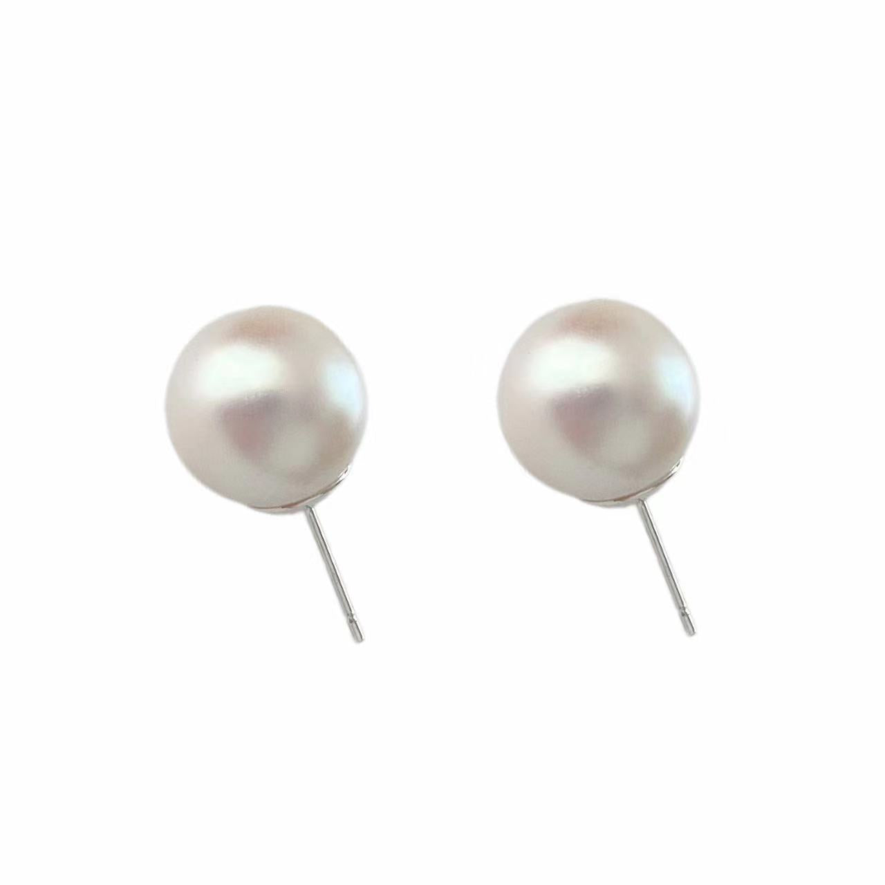 Women's High-grade Sweet Elegance Pink White Pearl Earrings