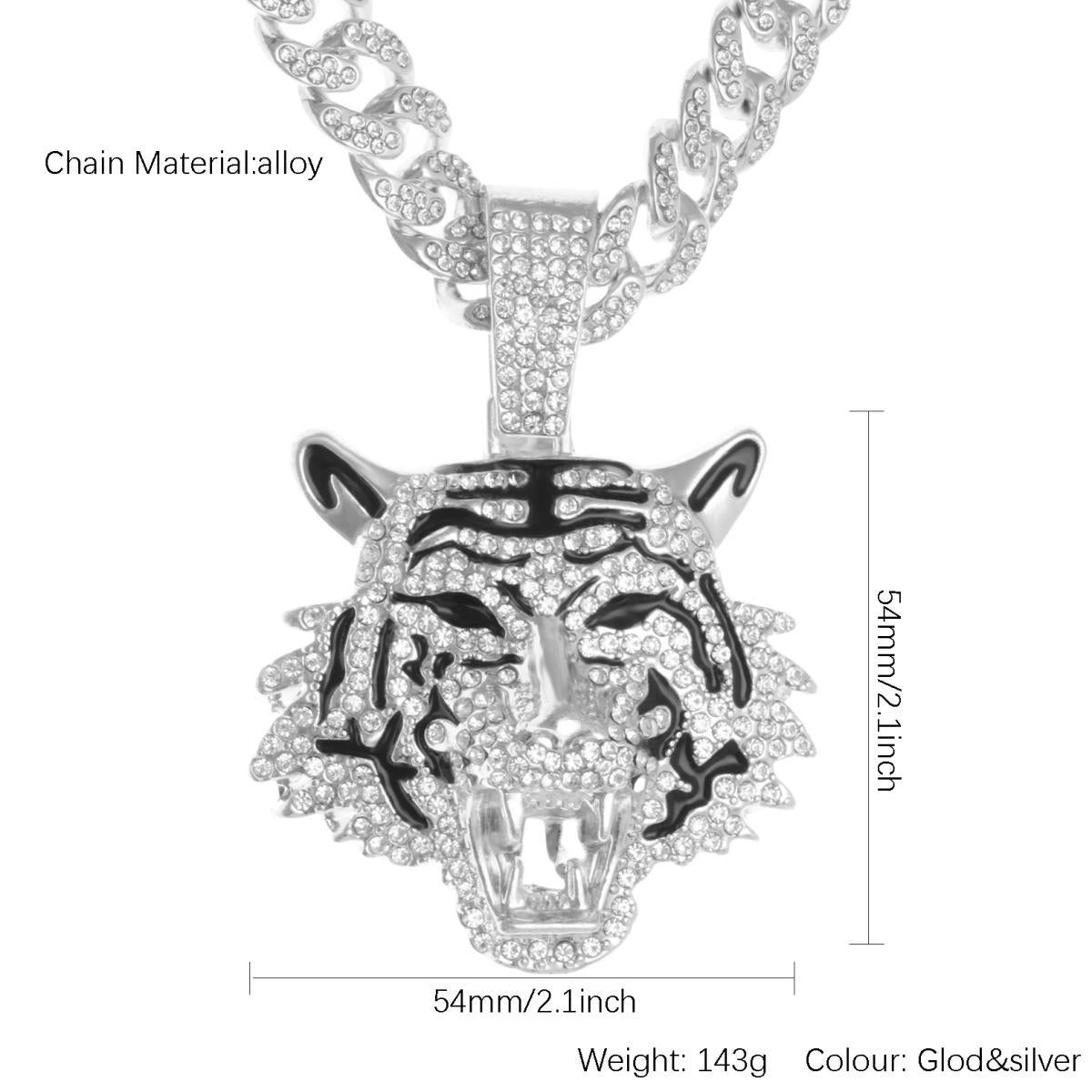 Hop Alloy Full Diamond Exaggerated Dripping Necklaces