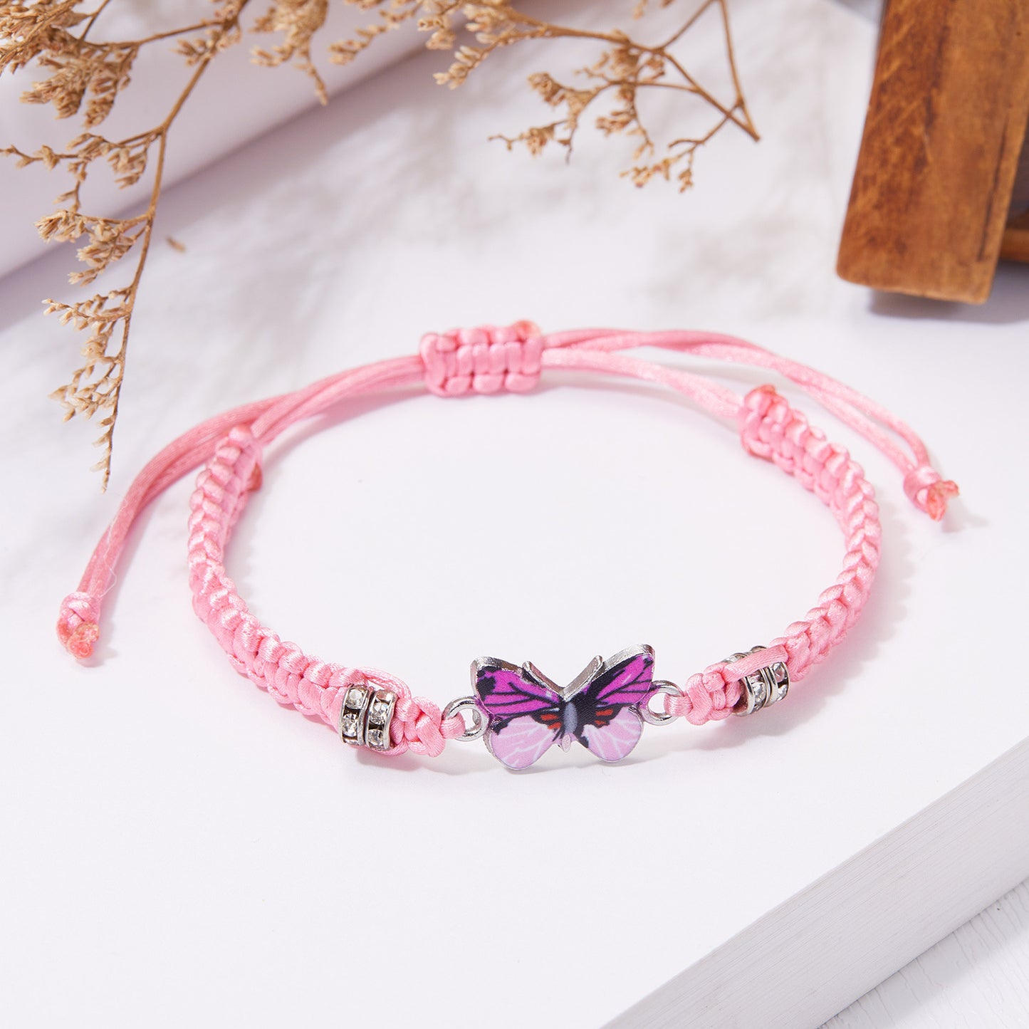 Rope Flat Knot Couple Hand-woven Valentine's Day Bracelets