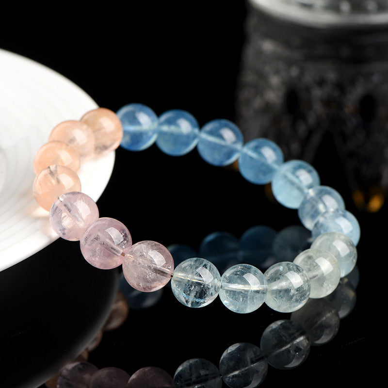 Natural Morgan Stone Beads Gradient Scattered Bracelets